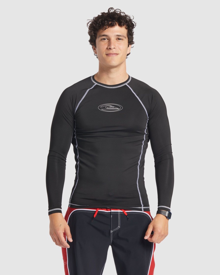 Men QUIKSILVER Rashvests | Mens Saturn Protection Long Sleeve Upf 50 Rash Vest