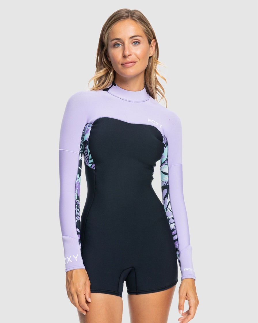 Women ROXY Wetsuits | Womens 2Mm Swell Series Long Sleeve Springsuit