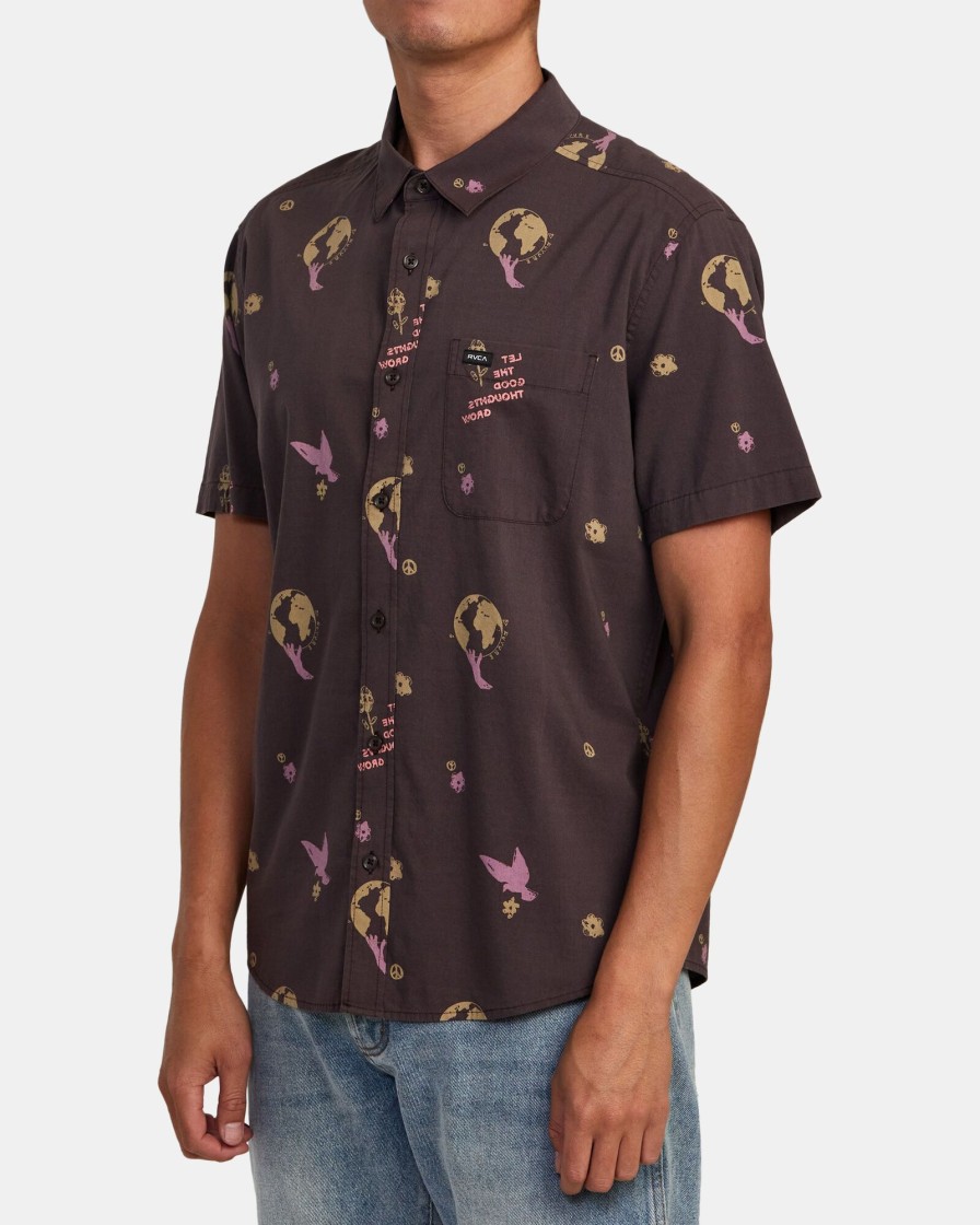 Men RVCA Shirts | Let It Grow Ss