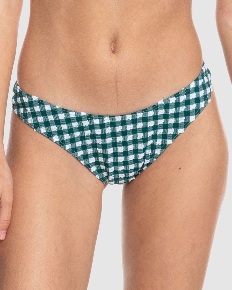 Women ROXY Bikini Bottoms | Womens The Plaid Pulse Cheeky Bikini Bottoms