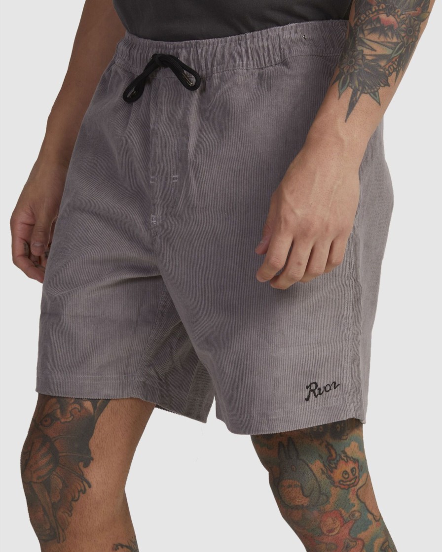 Men RVCA Shorts | Escape Cord Elastic Script Shorts