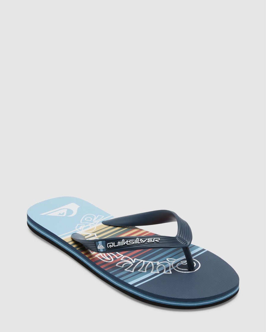 Men QUIKSILVER Thongs | Mens Molokai Word Flip-Flops