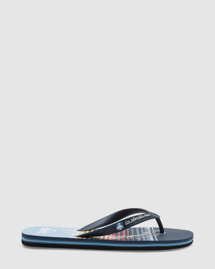 Men QUIKSILVER Thongs | Mens Molokai Word Flip-Flops