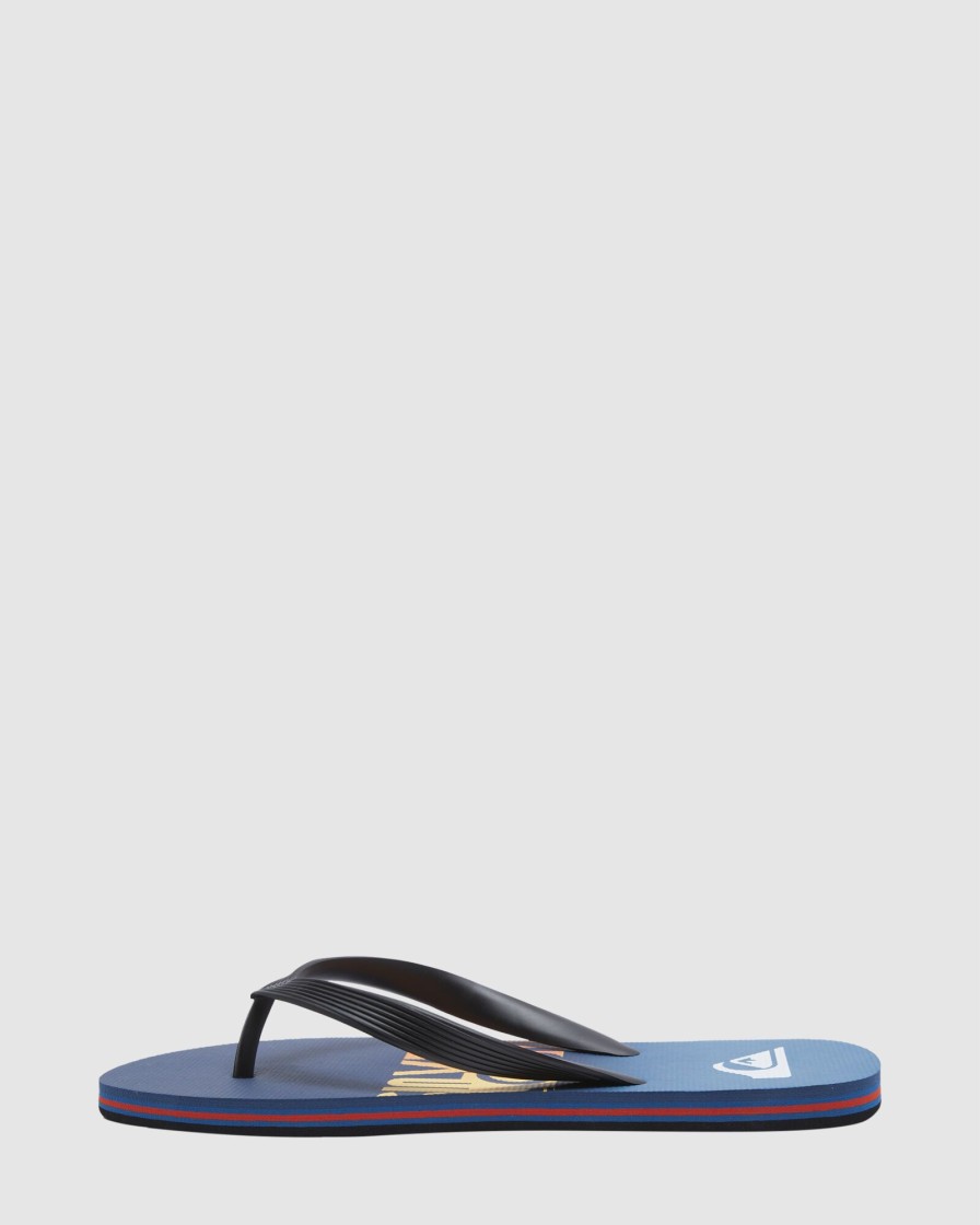 Men QUIKSILVER Thongs | Mens Molokai Word Flip-Flops