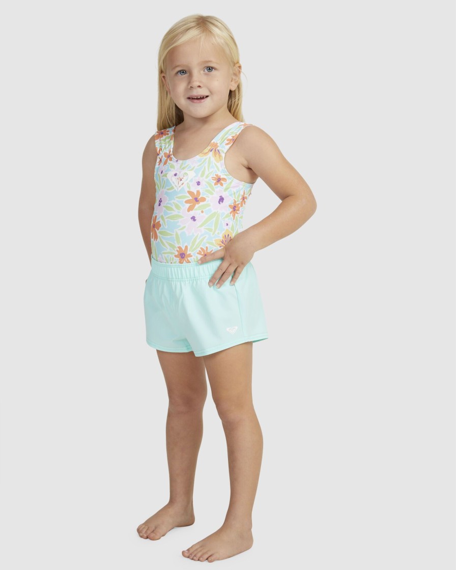 Youth ROXY Clothing | Girls 2-7 Solid Basic Swim Shorts