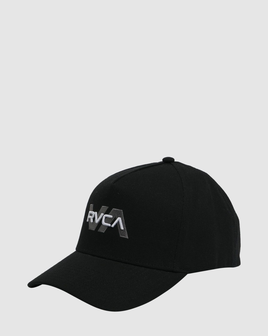 Men RVCA Headwear | Rvca Offset Pinched Snapback Cap