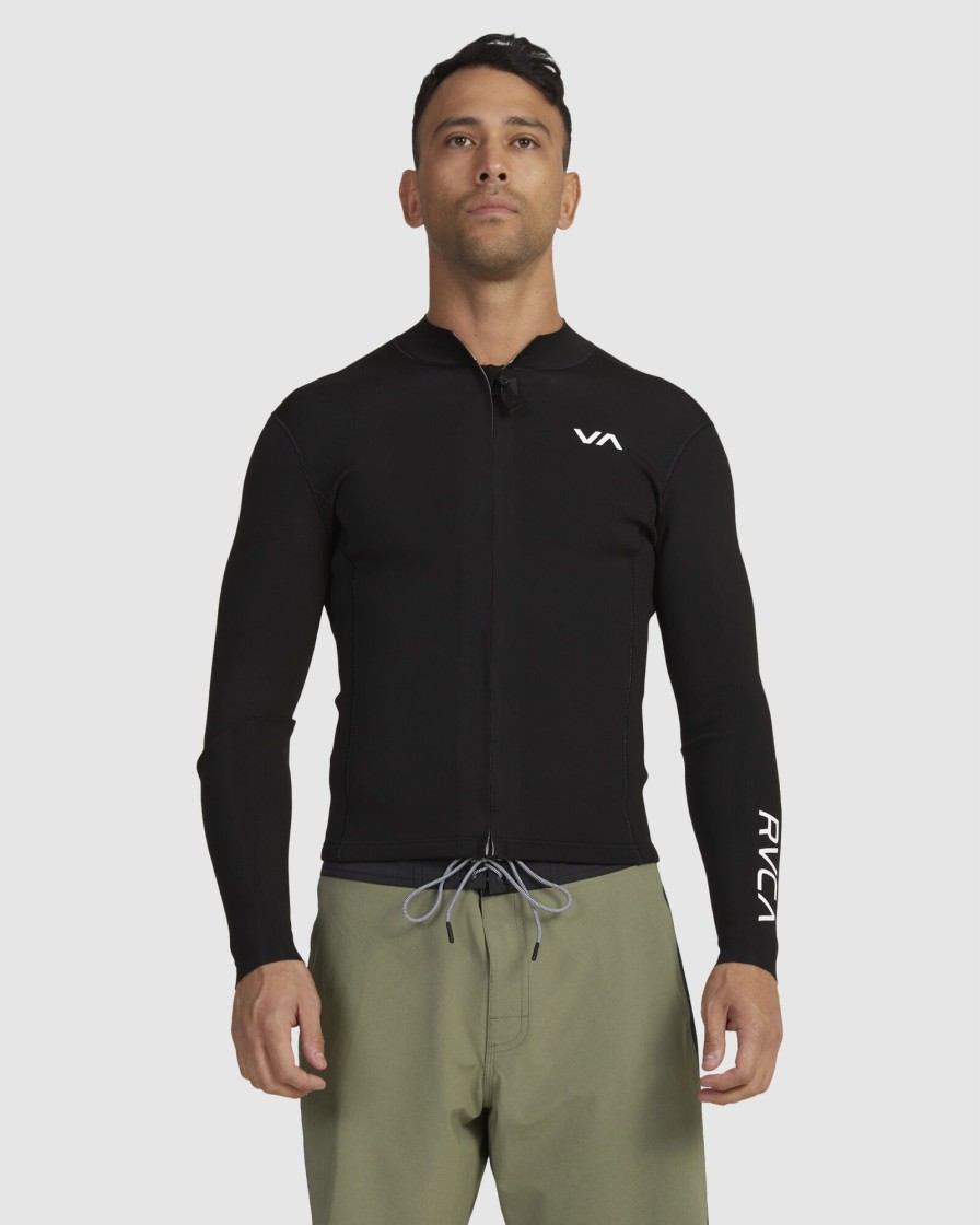 Men RVCA Wetsuits | 2Mm Balance Front Zip Wetsuit Jacket