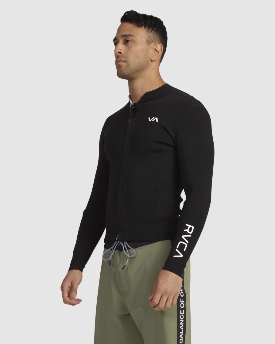 Men RVCA Wetsuits | 2Mm Balance Front Zip Wetsuit Jacket