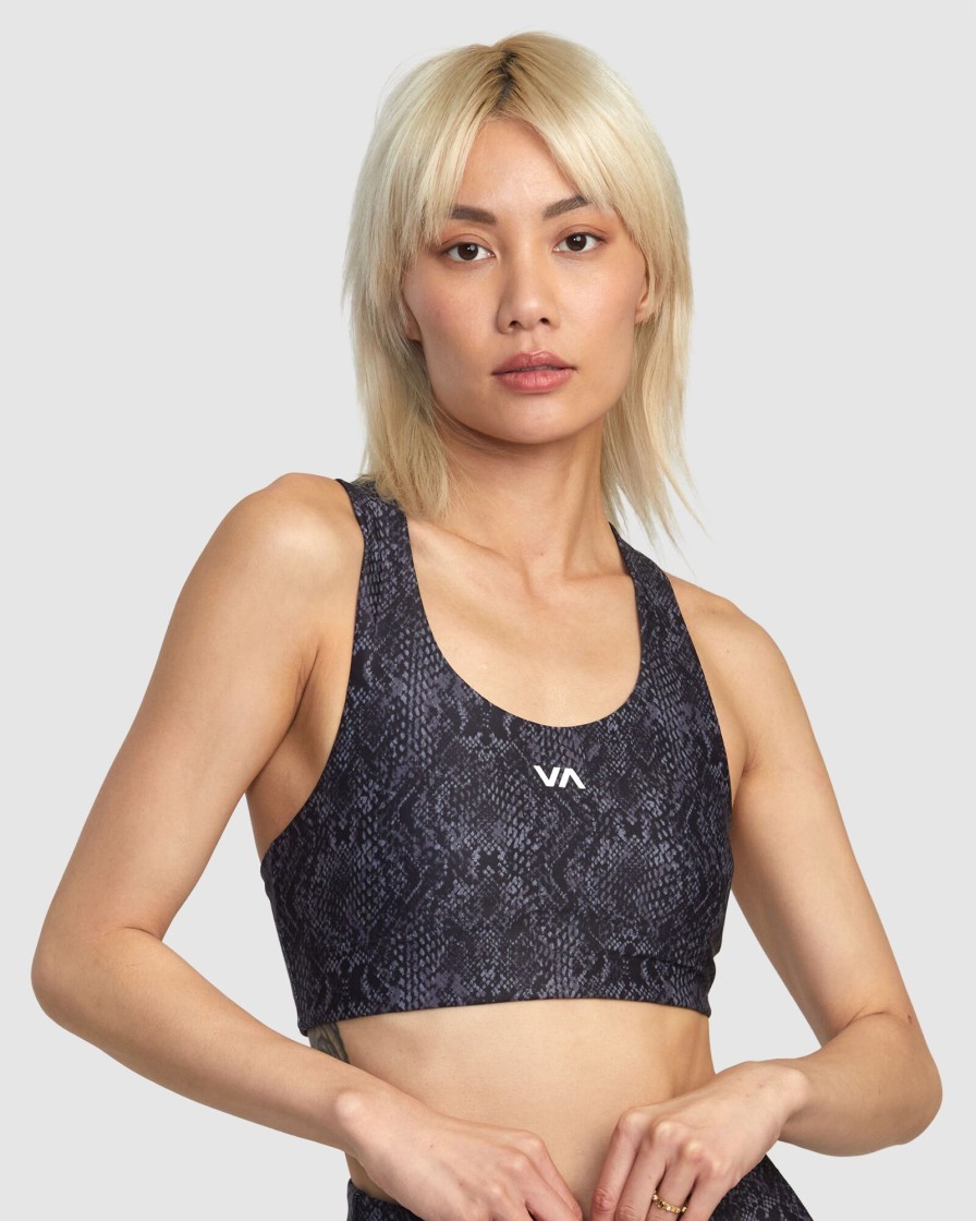 Women RVCA Socks & Underwear | Va Essential Mid Support Sports Bra