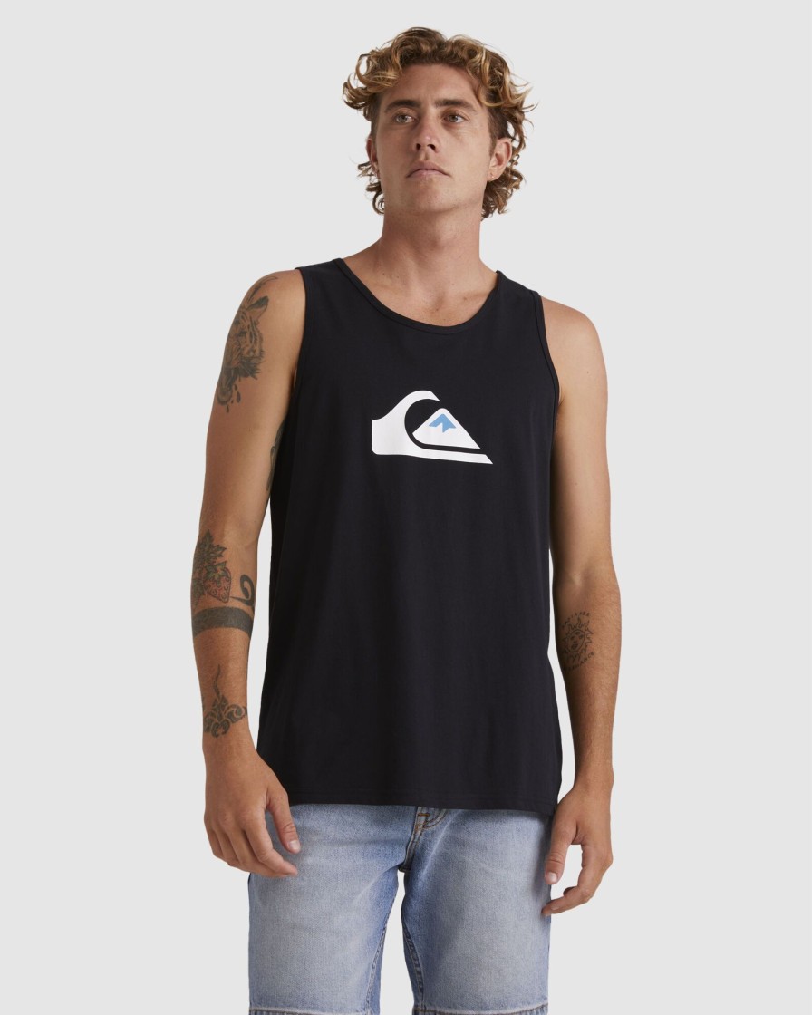 Men QUIKSILVER Singlets & Tanks | Mens Comp Logo Muscle Vest Top