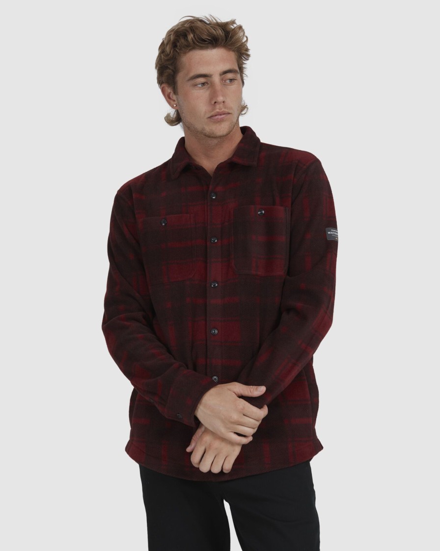 Men QUIKSILVER Shirts | Mens Waterman North Sea Expedition Long Sleeve Polar Fleece Shirt