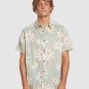 Men QUIKSILVER Shirts | Mens Trippy Floral Short Sleeve Shirt