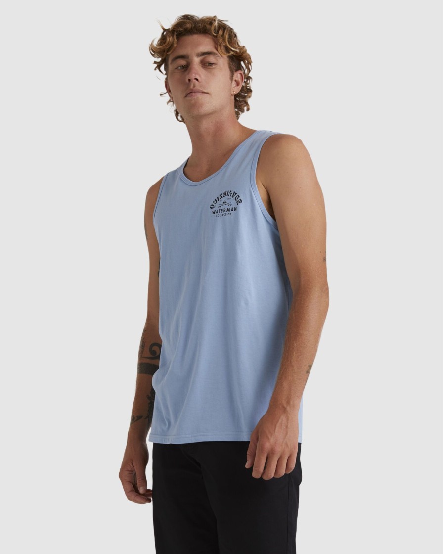 Men QUIKSILVER Singlets & Tanks | Mens Deep Water Muscle Vest Top