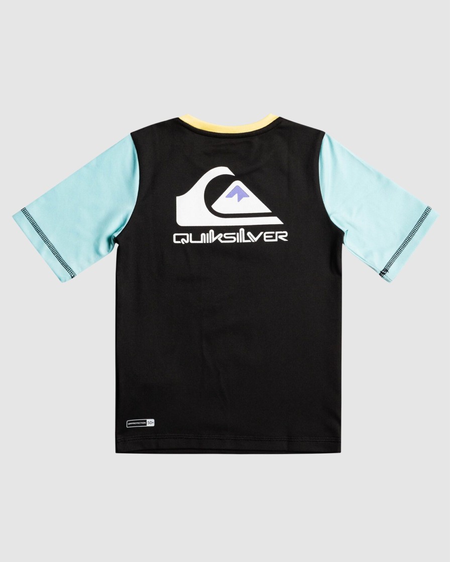 Youth QUIKSILVER Clothing | Boys 2-7 Heats Omni Short Sleeve Rash Vwst