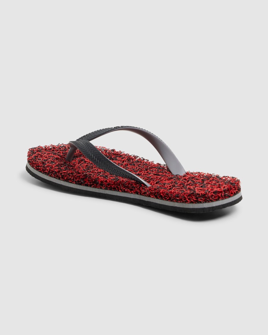 Men KUSTOM Thongs | Noodle Marl Red