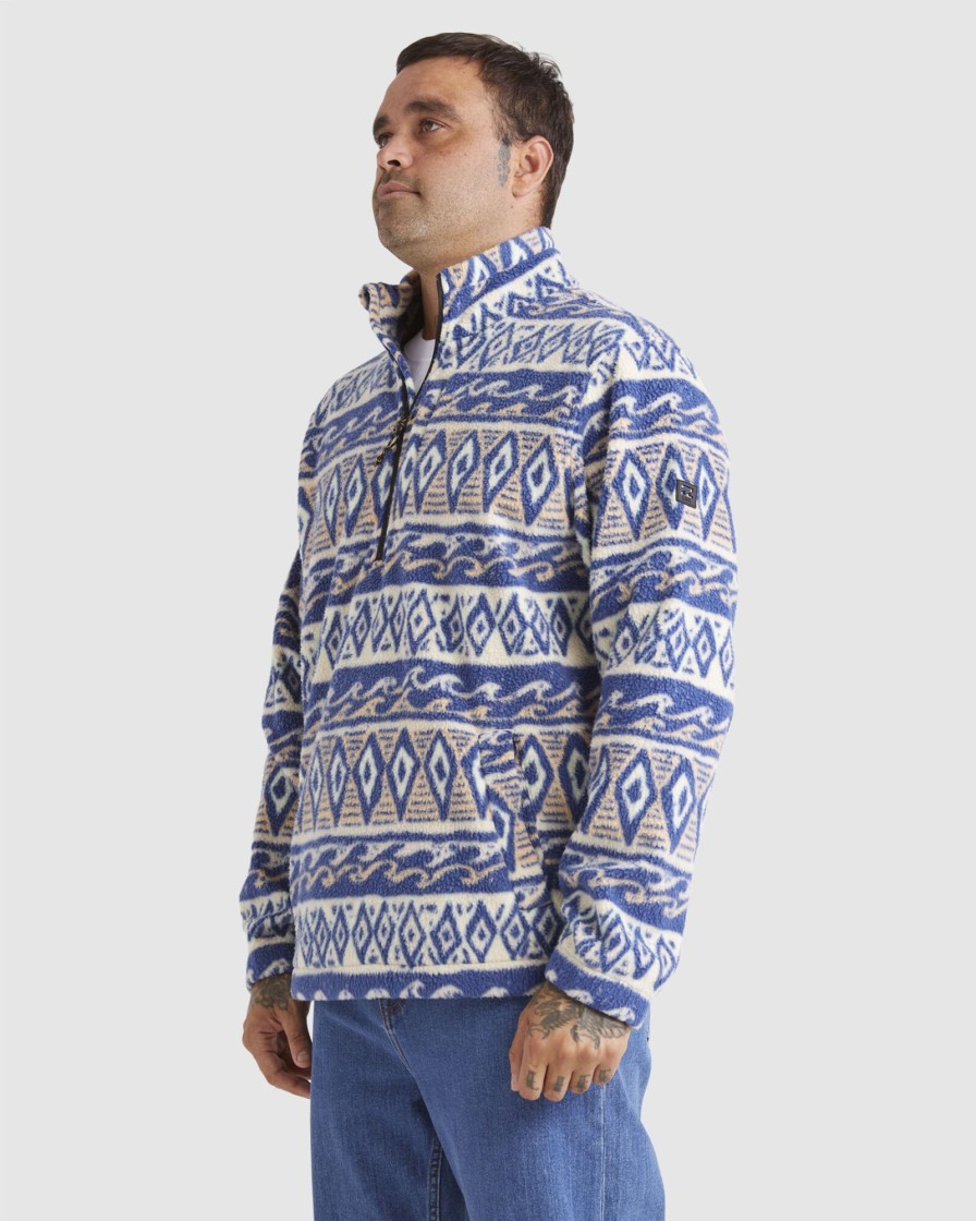 Men BILLABONG Jumpers & Hoodies | A/Div Waves Boundary Mock Neck Pullover