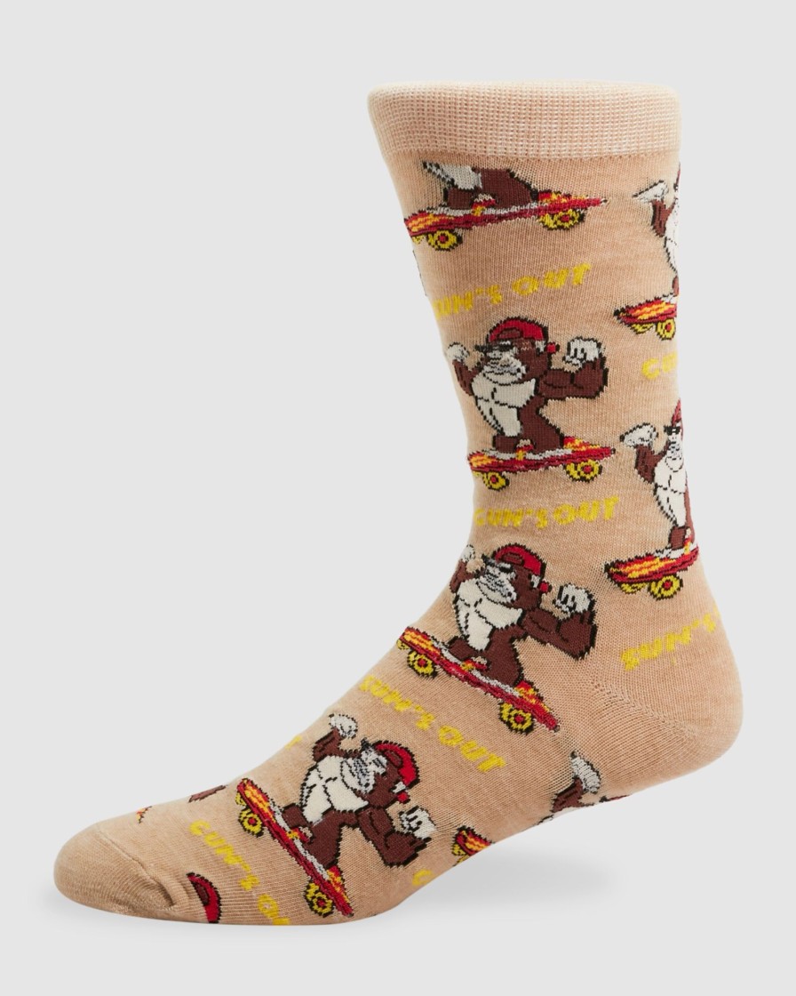 Men KUSTOM Socks & Underwear | Gorillas Tan Multi