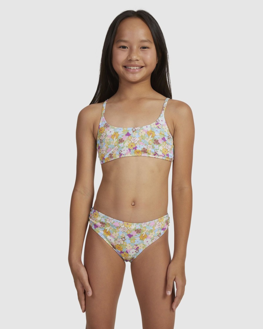 Youth ROXY Clothing | Girls 7-16 Nostalgic Seaside Two Piece Bralette Bikini Set