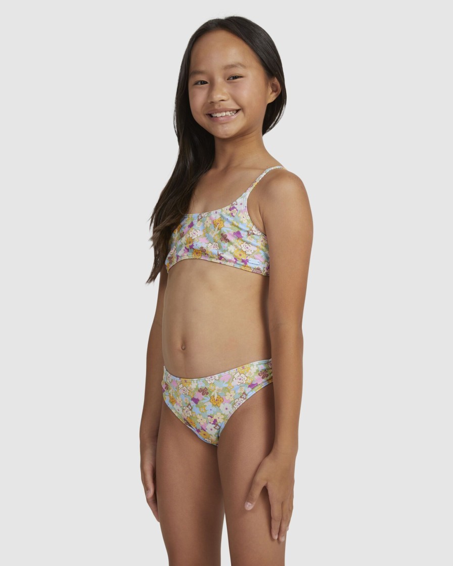 Youth ROXY Clothing | Girls 7-16 Nostalgic Seaside Two Piece Bralette Bikini Set