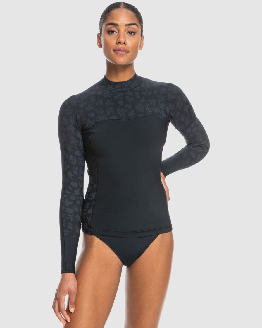 Women ROXY Wetsuits | Womens 1Mm Swell Series Neoprene Wetsuit Jacket