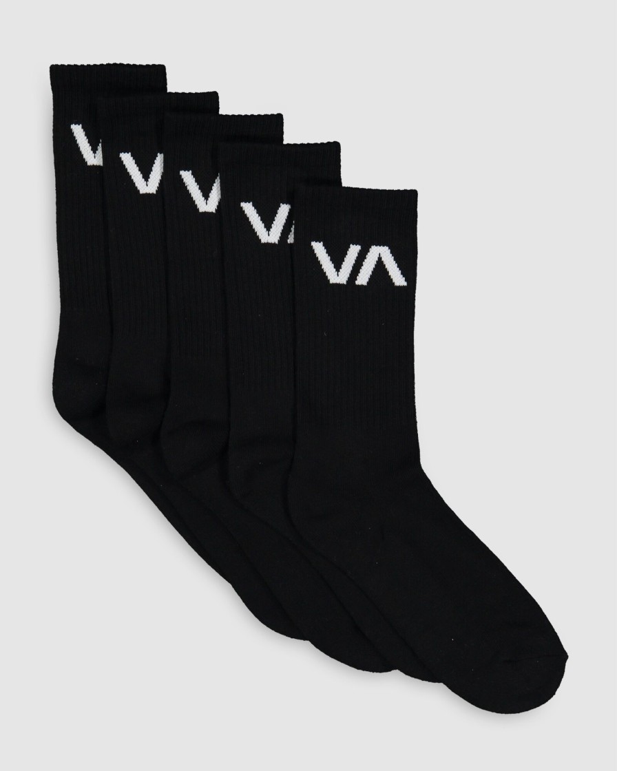 Men RVCA Socks & Underwear | Va Sport Sock 5 Pack