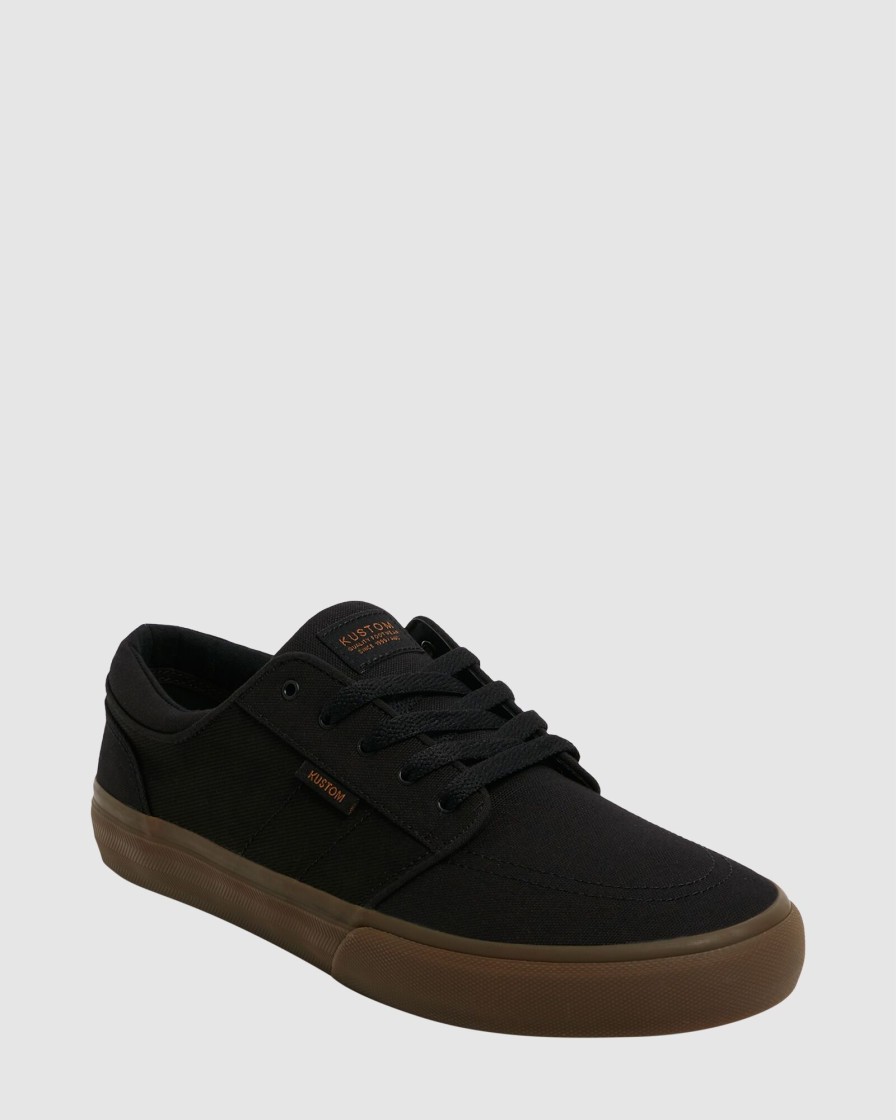 Men KUSTOM Casual | Remark Wide Black Gum