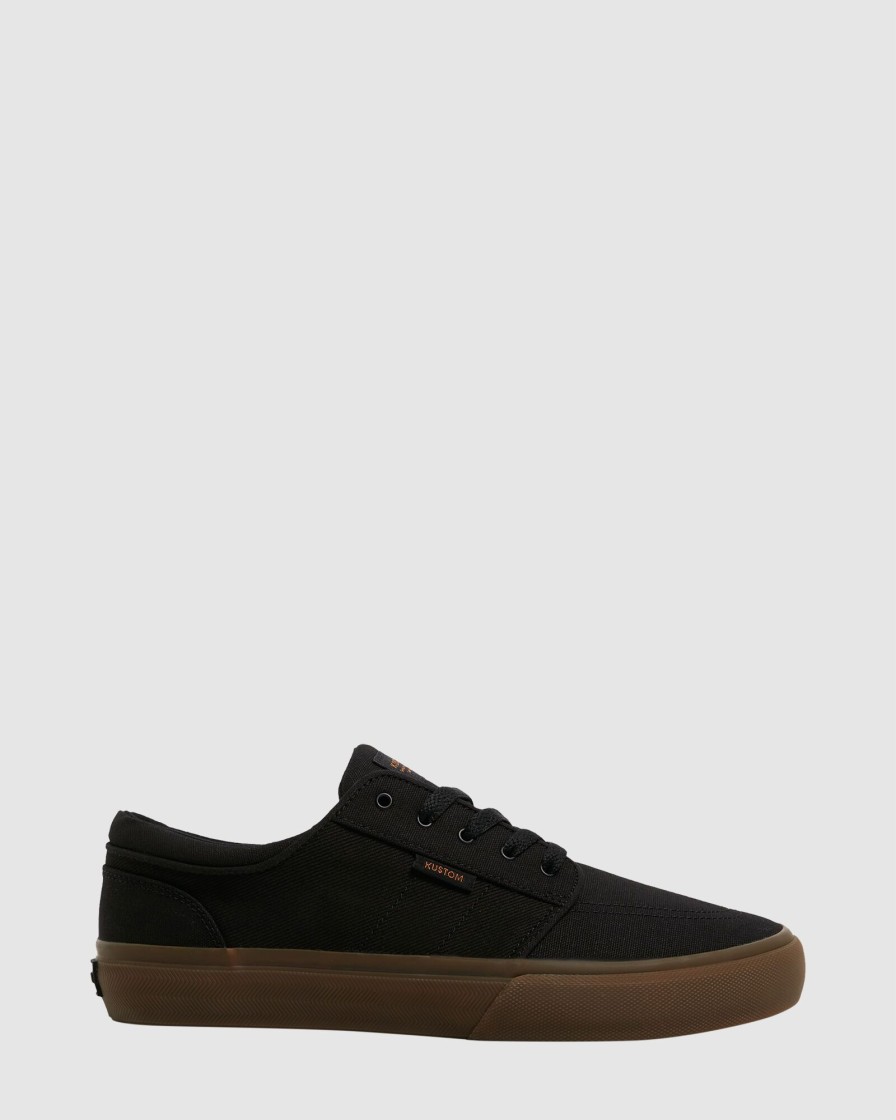 Men KUSTOM Casual | Remark Wide Black Gum