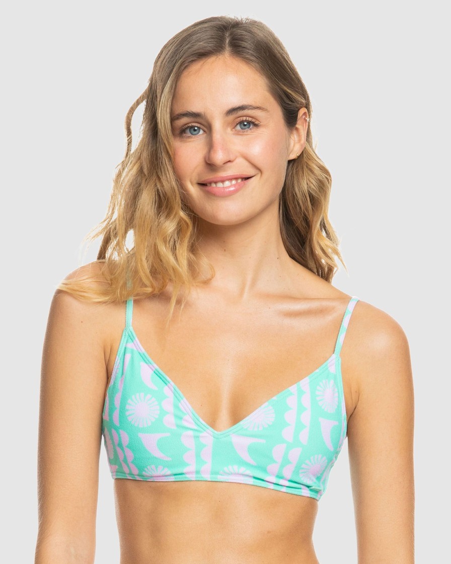 Women ROXY Bikini Tops | Womens Surf Saavy Bralette Bikini Top