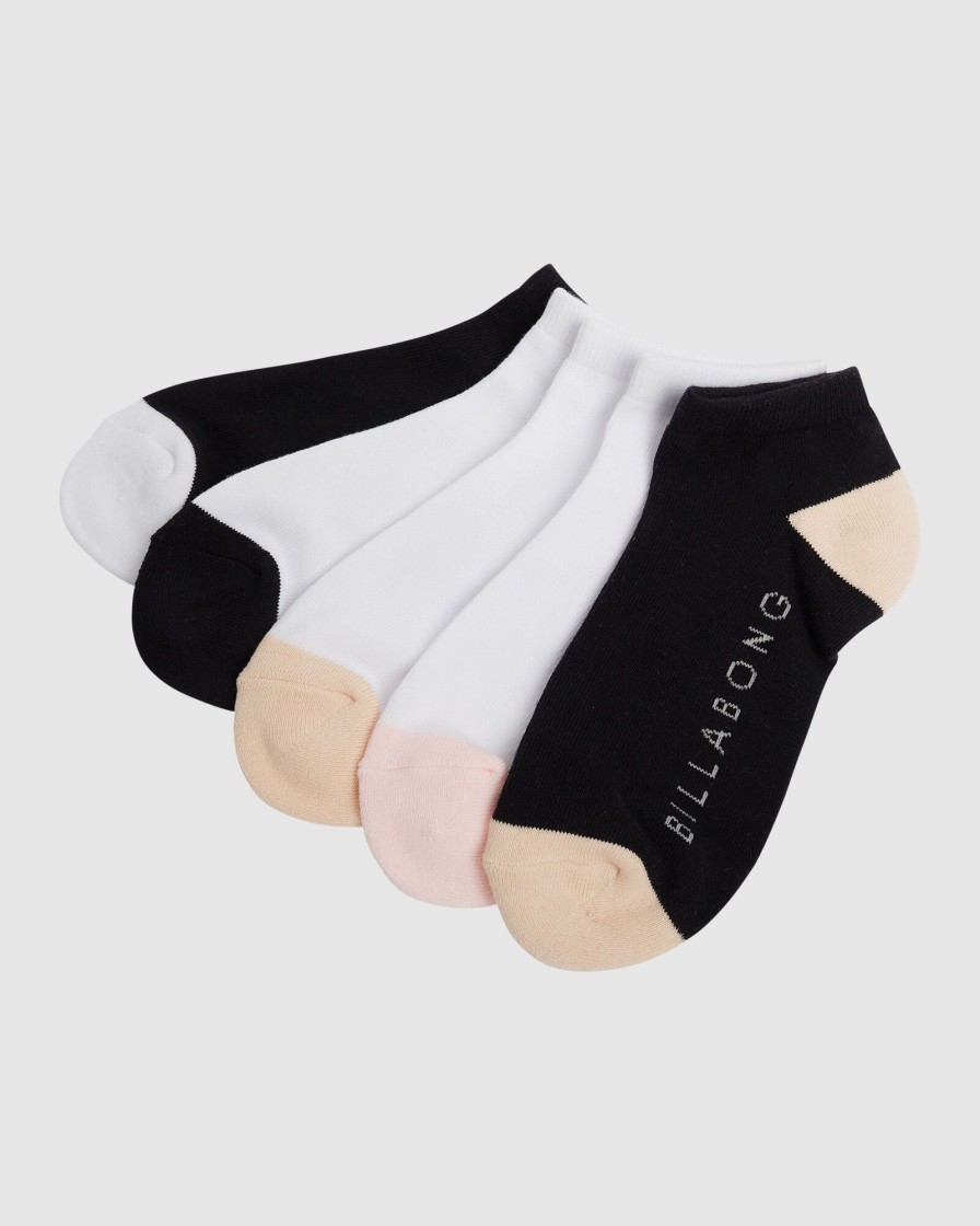 Women BILLABONG Socks & Underwear | Serenity 5 Pack Of Socks