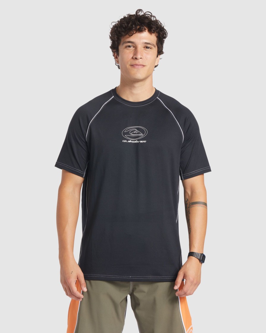 Men QUIKSILVER Rashvests | Mens Saturn Surf Short Sleeve Upf 50 Surf T-Shirt