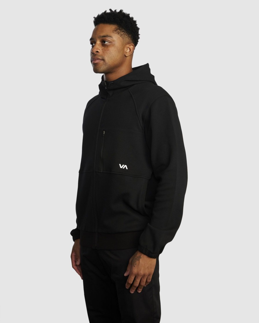 Men RVCA Jumpers & Hoodies | Tech Zip-Up Fleece Hoodie Ii