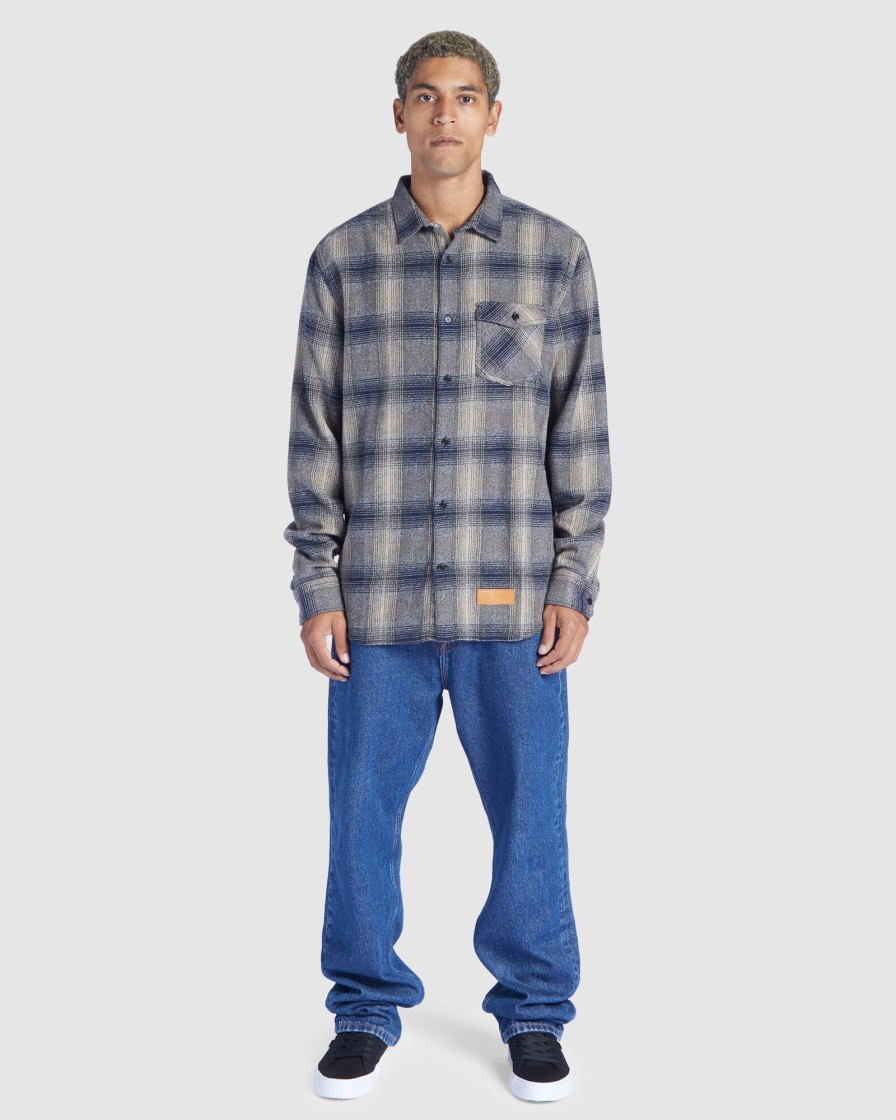 Men DC SHOES Shirts | Marshal Flannel Long Sleeve Shirt