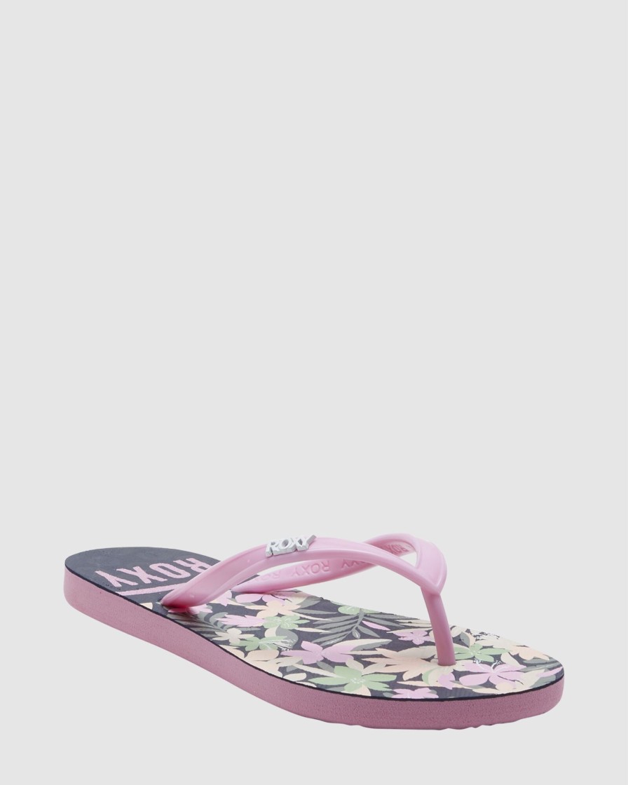 Youth ROXY Footwear | Girls Viva Stamp Sandals