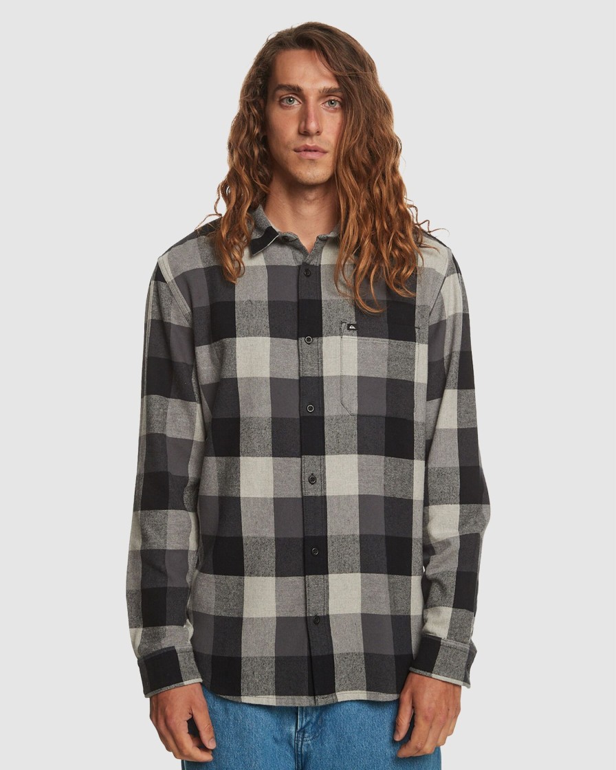 Men QUIKSILVER Shirts | Mens Motherfly Long Sleeve Shirt