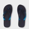 Men KUSTOM Thongs | Blend Base Blk Blue 2Fa