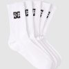 Men DC SHOES Socks & Underwear | Men'S Dc Shoes 5-Pack Crew Socks