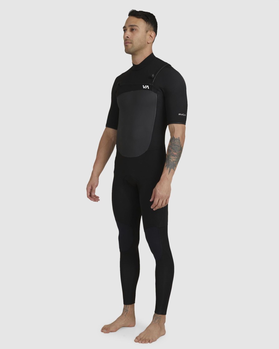 Men RVCA Wetsuits | 2/2 Balance Chest Zip Short Sleeve Fullsuit