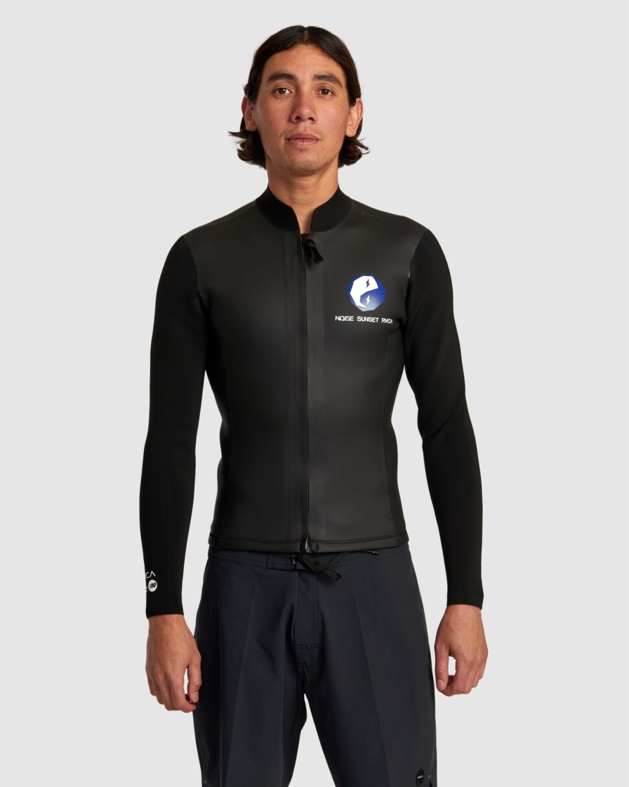 Men RVCA Wetsuits | Noise Sunset Front Zip Jacket