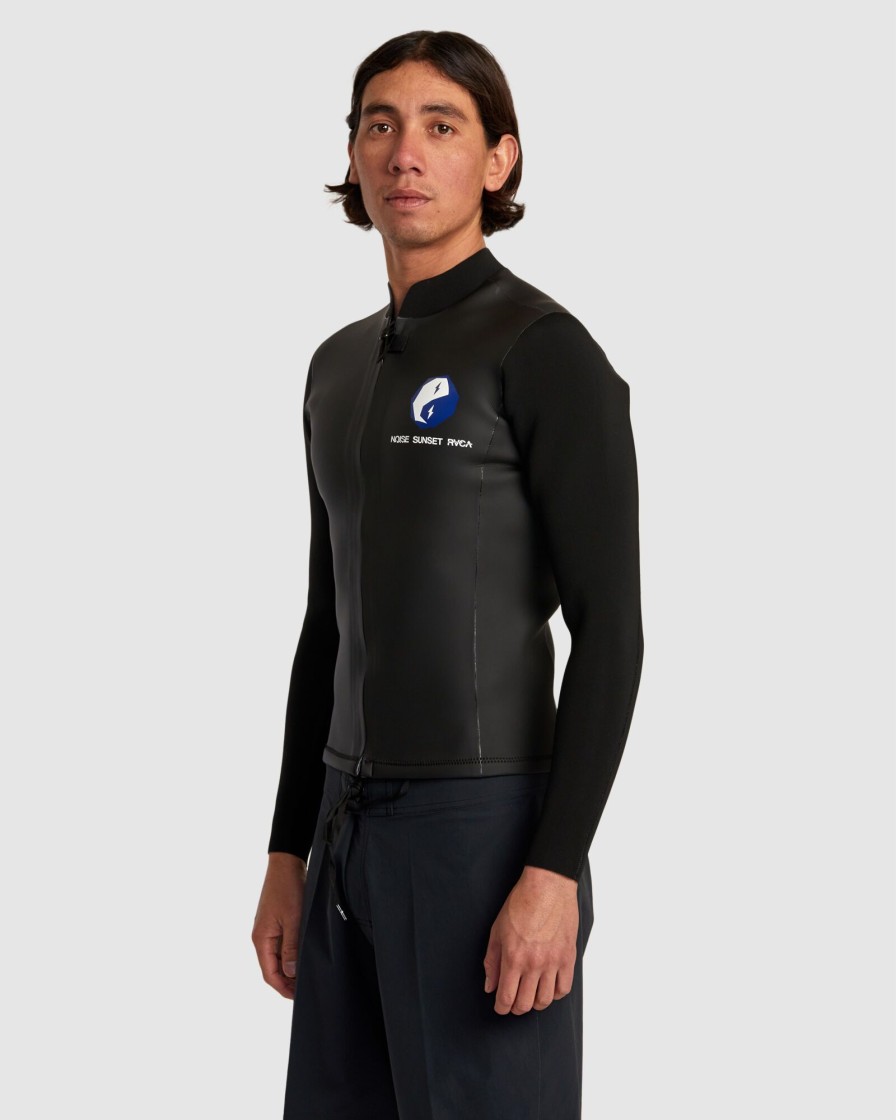 Men RVCA Wetsuits | Noise Sunset Front Zip Jacket