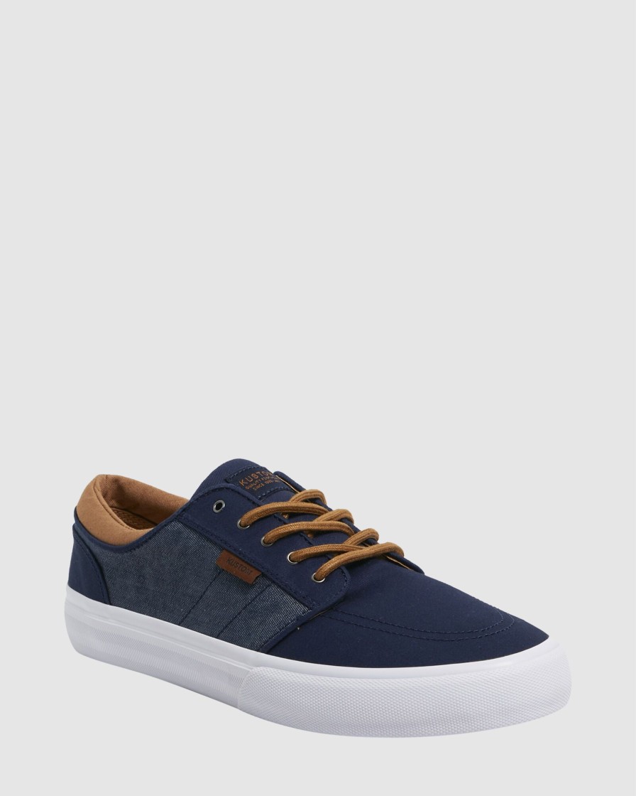 Men KUSTOM Casual | Remark Wide Navy Micro