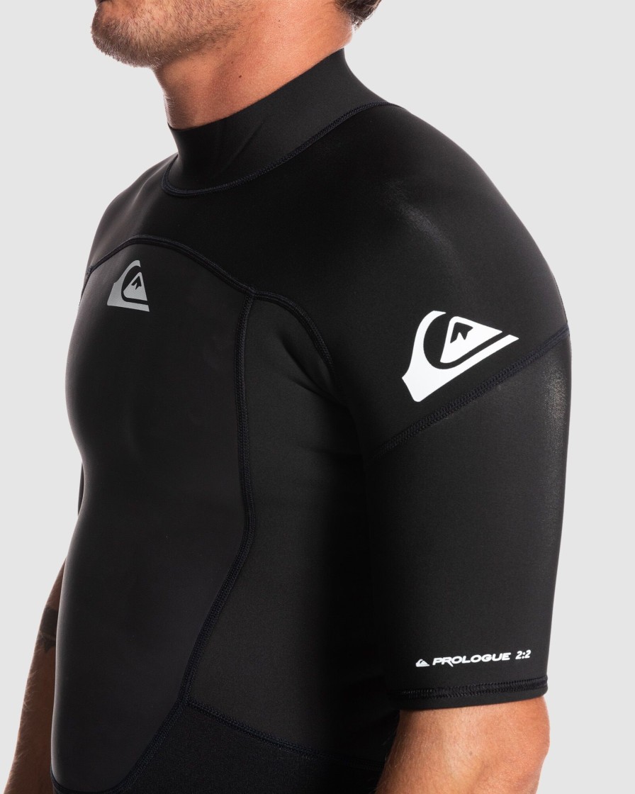 Men QUIKSILVER Wetsuits | Mens 2/2Mm Prologue Short Sleeve Back Zip Springsuit