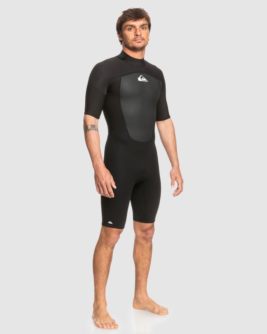 Men QUIKSILVER Wetsuits | Mens 2/2Mm Prologue Short Sleeve Back Zip Springsuit