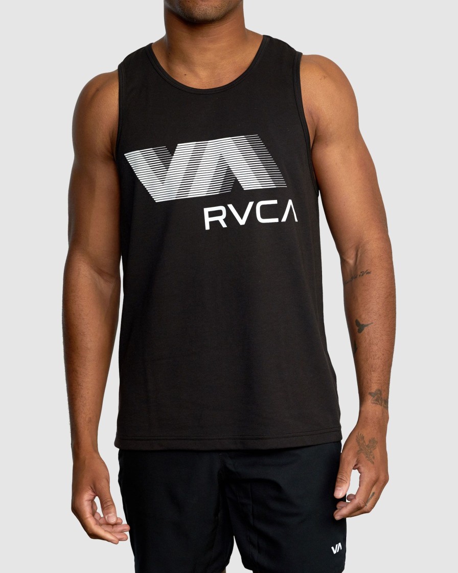 Men RVCA Singlets & Tanks | Va Rvca Blur Tank Top