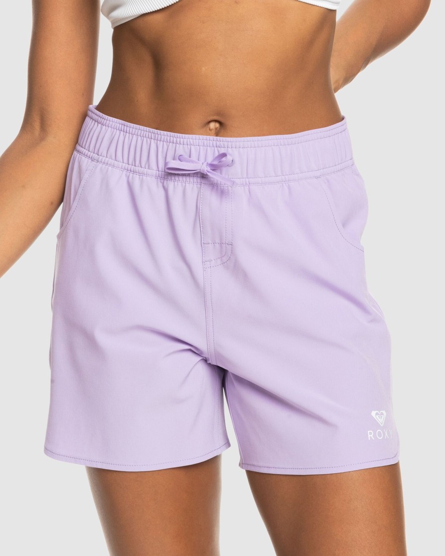 Women ROXY Overswim | Womens Roxy Wave 5" Board Shorts