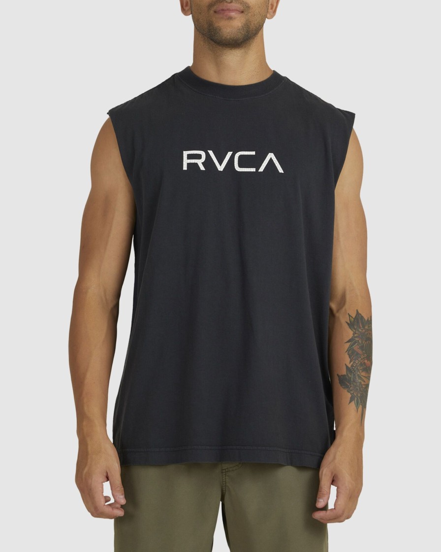 Men RVCA Singlets & Tanks | Big Rvca Washed Muscle