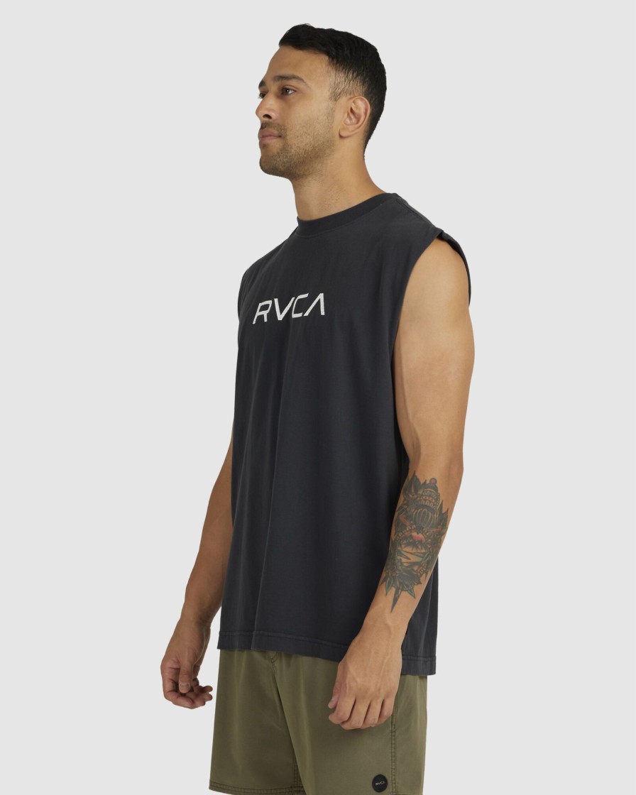 Men RVCA Singlets & Tanks | Big Rvca Washed Muscle