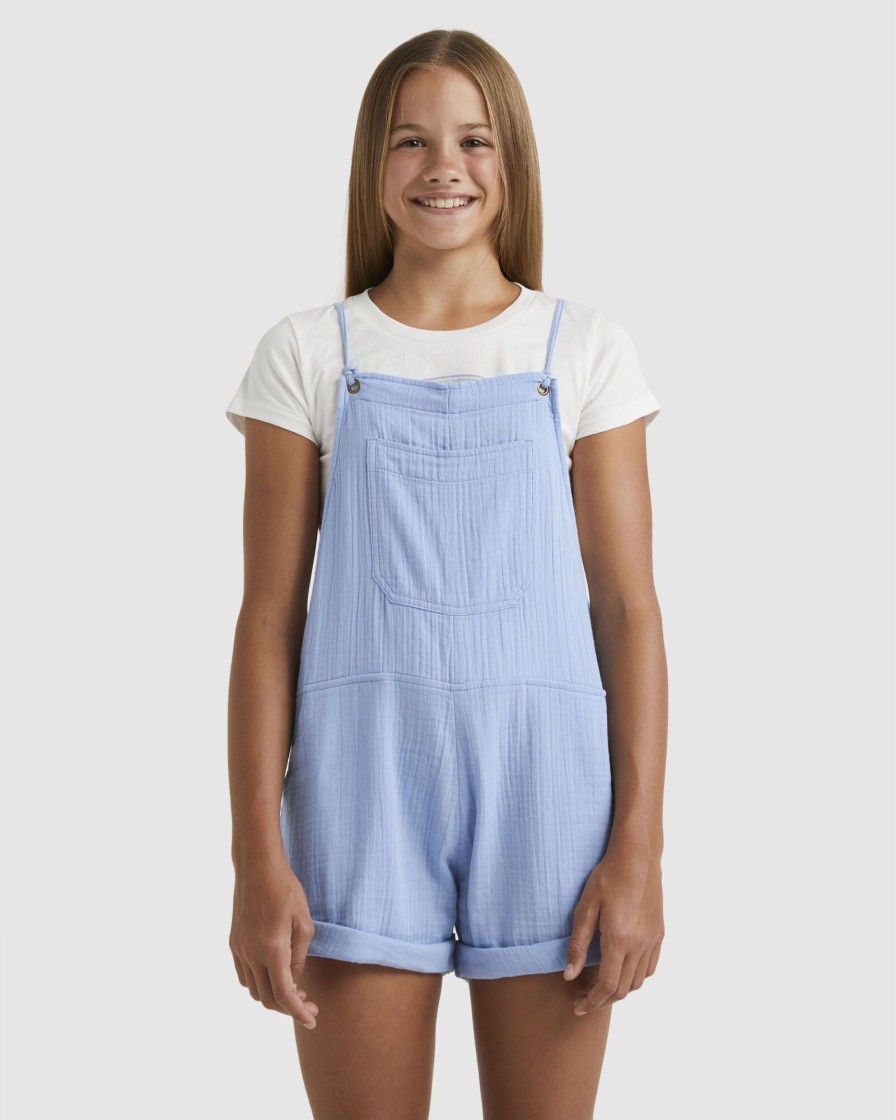 Youth BILLABONG Clothing | Girls 6-14 Catch A Wave Montana Playsuit