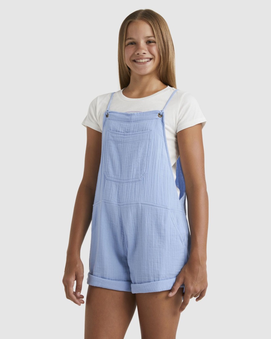 Youth BILLABONG Clothing | Girls 6-14 Catch A Wave Montana Playsuit