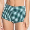 Women ROXY Bikini Bottoms | Womens The Plaid Pulse Shorty Bikini Bottoms