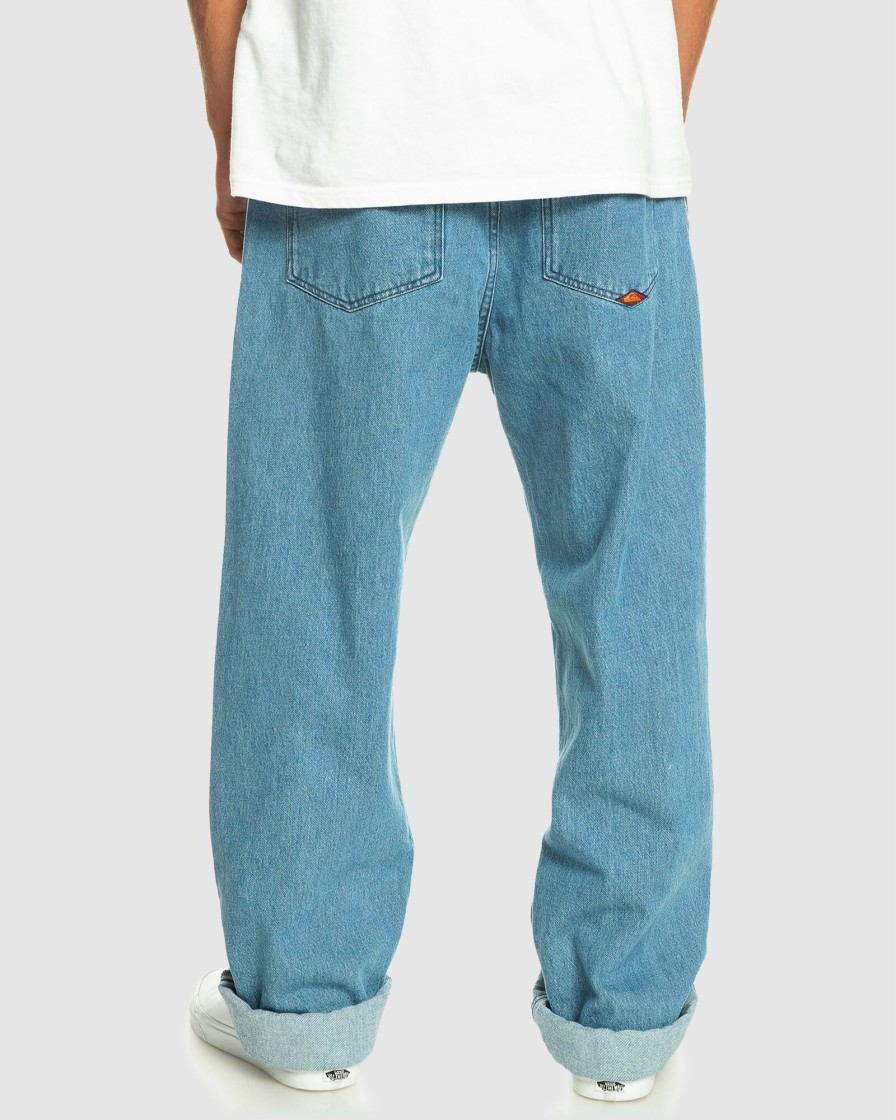 Men QUIKSILVER Jeans | Mens Baggy Nineties Wash Jeans